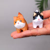 Two Hand-carved  Adorable Kitty Cats Handcrafted in USA