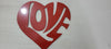 LOVE Red Metal Wall Signs Proudly Made in USA