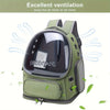 Breathable Pet Backpack, for cat Backpack, Secure & Travel-Friendly Carrier For Small To Medium for cats And Dogs, for cat Carriers For Cats, Large-Capacity, Oxford Fabric, Safety Zippers, Durable Straps For Outdoor Adventure