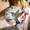 Flutterering Hummingbird Stained Glass Suncatcher, Gifts for Bird Lover