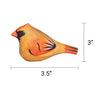 Hand-carved Cardinals with Perch Handcrafted in USA