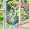 Fluttering Hummingbirds- Stained Glass Suncatcher - Nature Window Decor