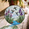 Fluttering Hummingbirds- Stained Glass Suncatcher - Nature Window Decor
